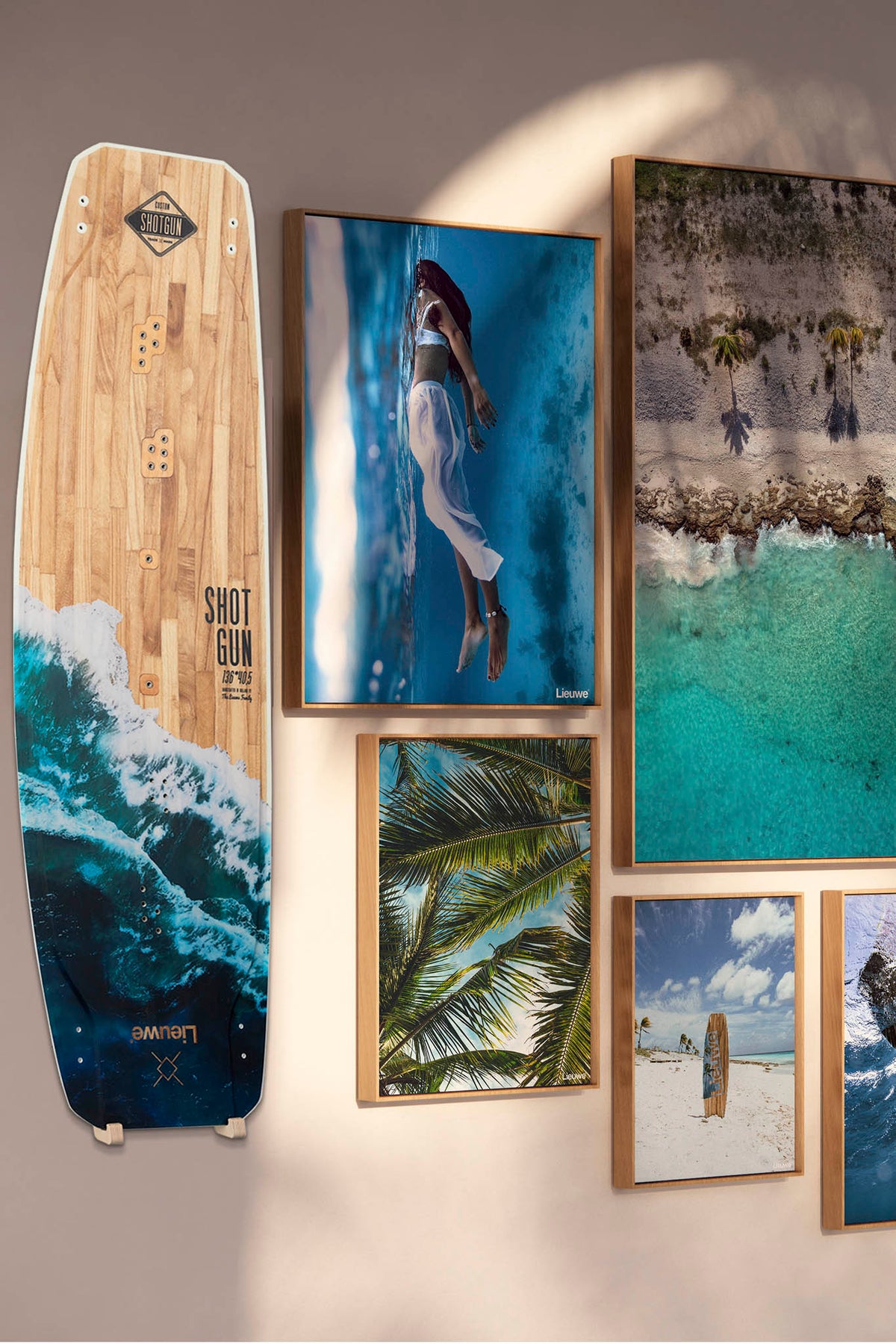 Kite Board Rack LIEUWE® Board rack - Kiteboard wall mount – LIEUWE® Custom Boards