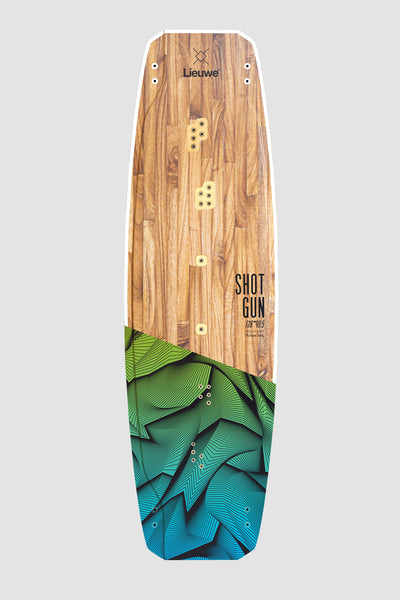 kiteboard twintip shotgun poseidon top green blue